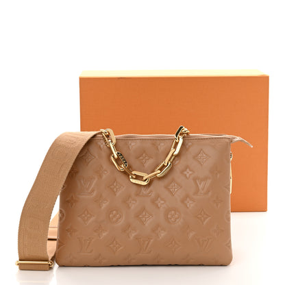 Louis Vuitton Lambskin Embossed Monogram Coussin PM Camel 13 of 13