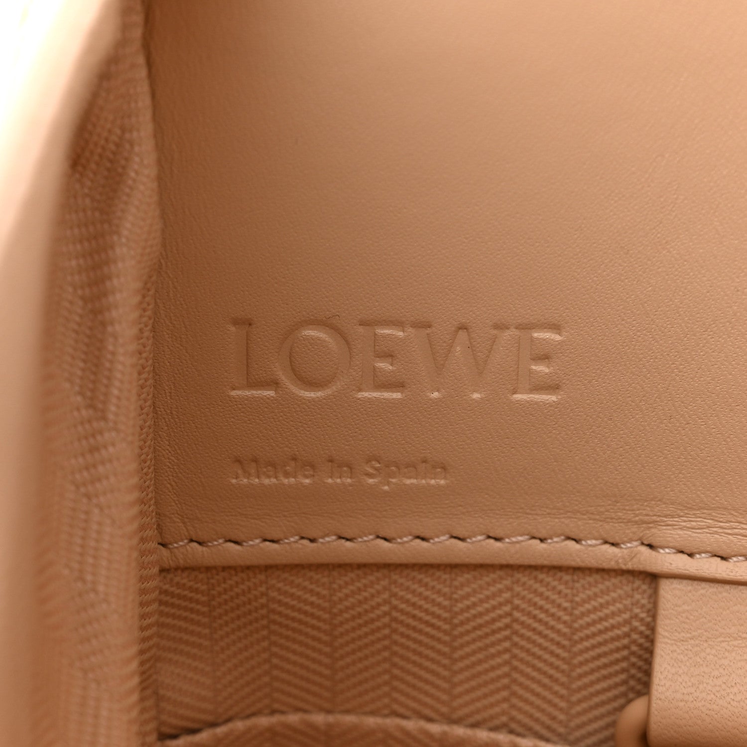 Loewe Satin Calfskin Compact Hammock Shoulder Bag Nude 6 of 10
