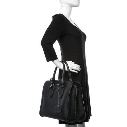Alexander McQueen Calfskin Heroine Open Tote Black 2 of 14