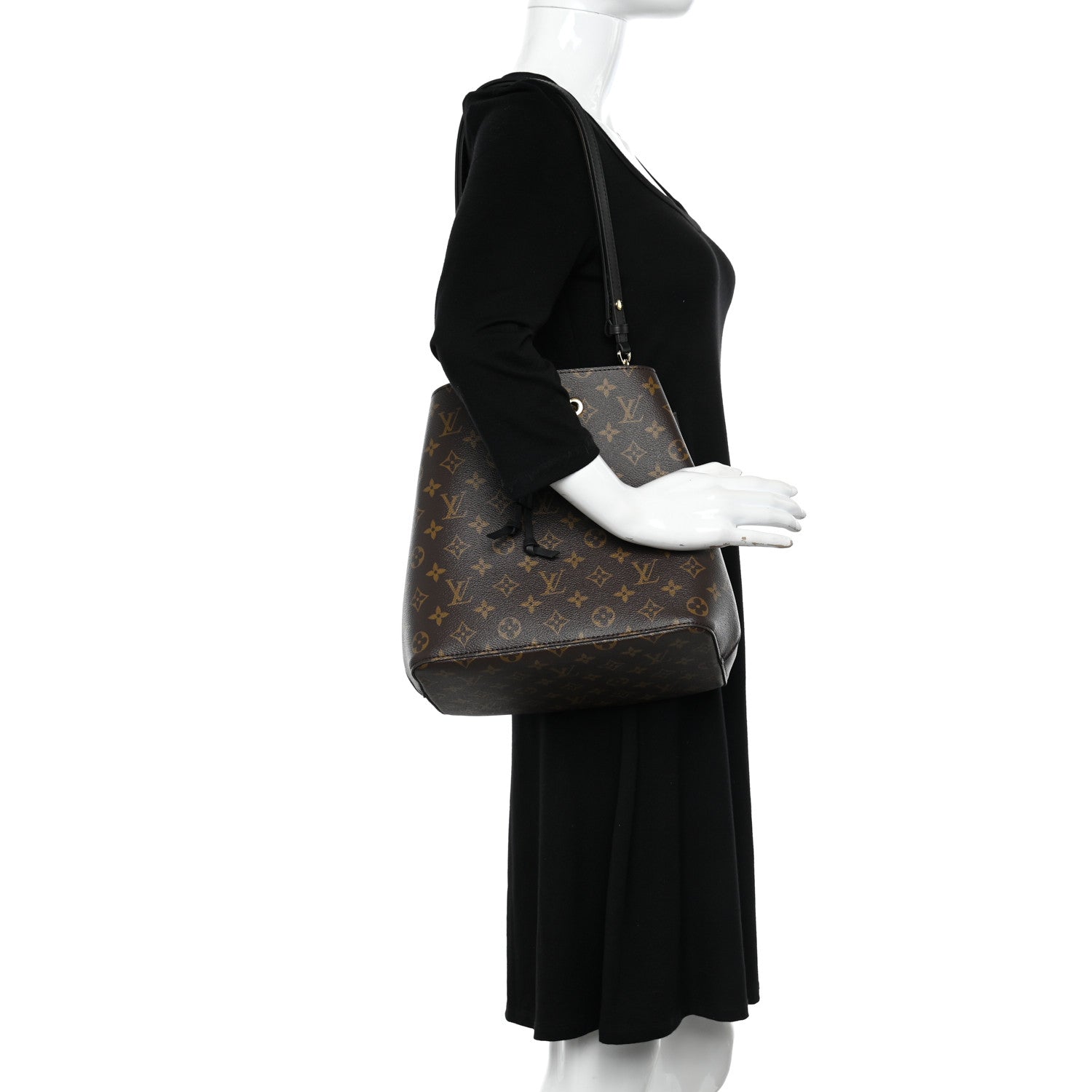 Louis Vuitton Monogram Neonoe MM Black 2 of 10