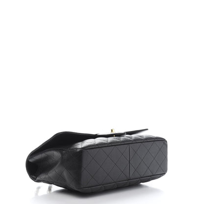 Chanel Caviar Quilted Jumbo Single Flap Black 4 of 11