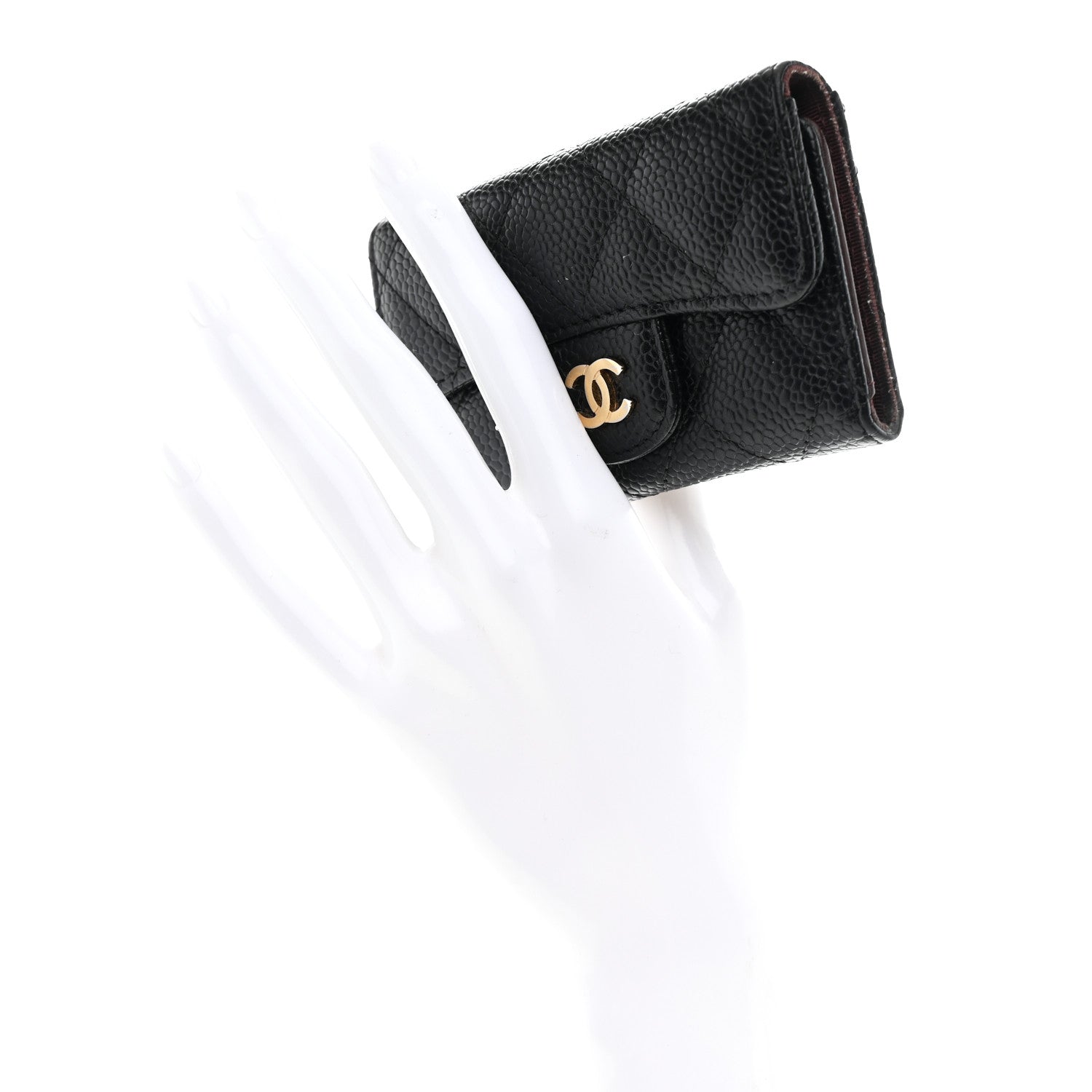 Chanel Caviar Quilted 6 Key Holder Black 2 of 9
