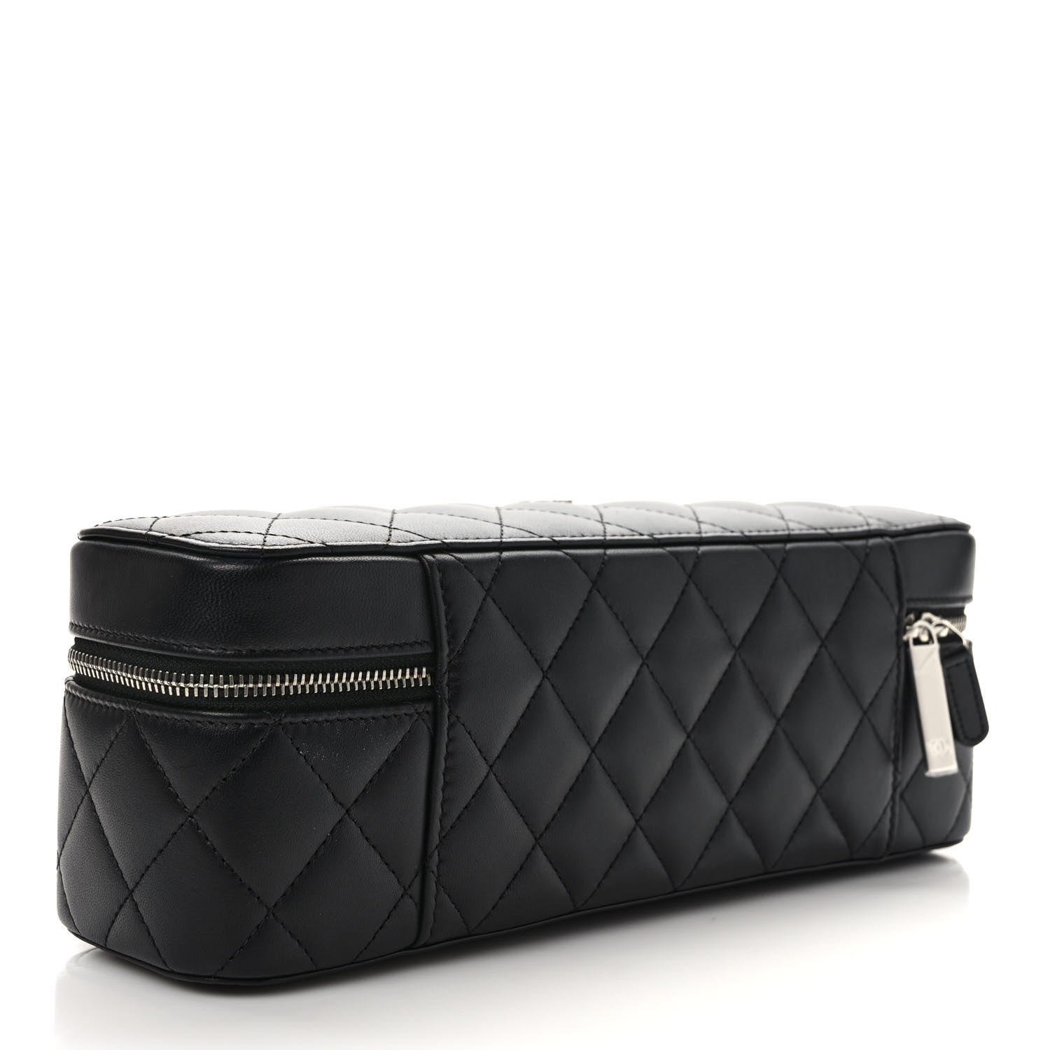 Chanel Lambskin Quilted Watch Case Black 3 of 10