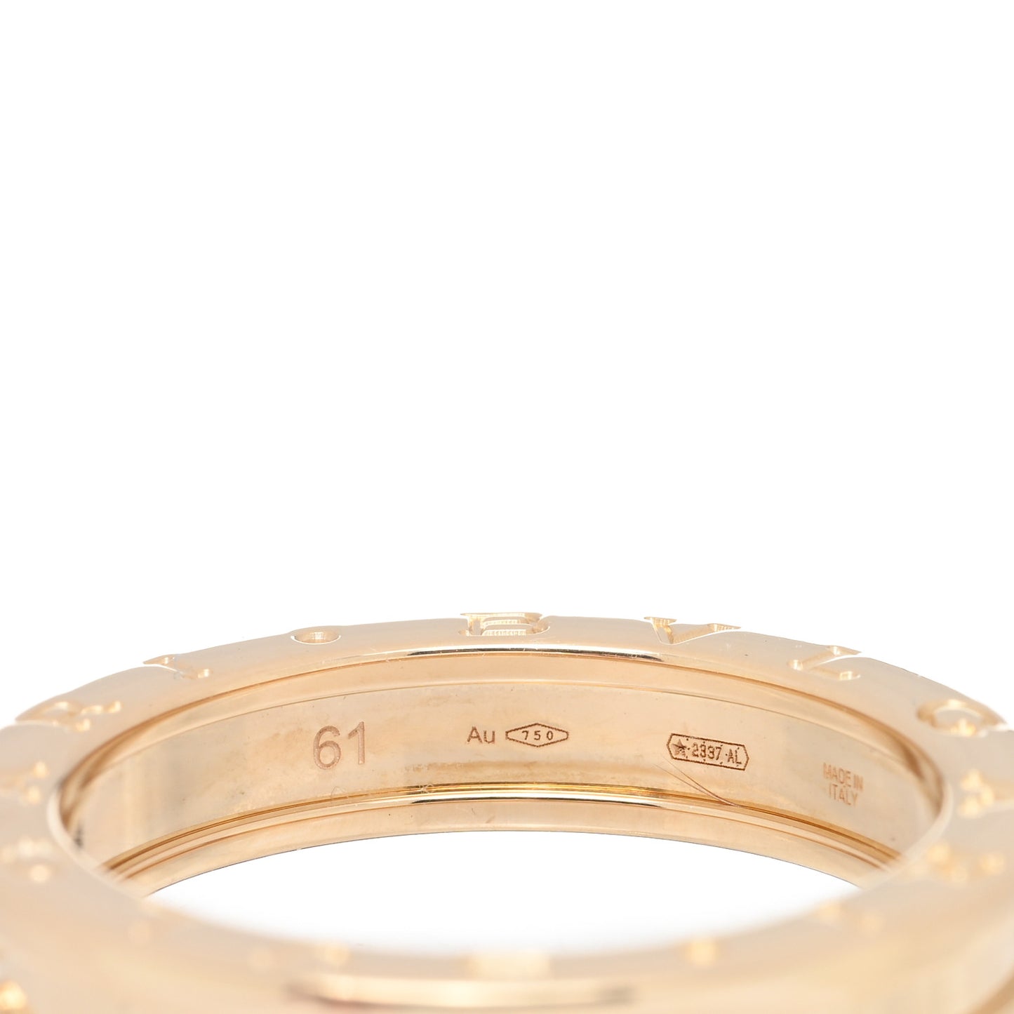 18K Yellow Gold B.Zero1 One-Band Ring 61 9.5