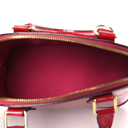 Louis Vuitton Vernis Alma BB Cherry 5 of 10