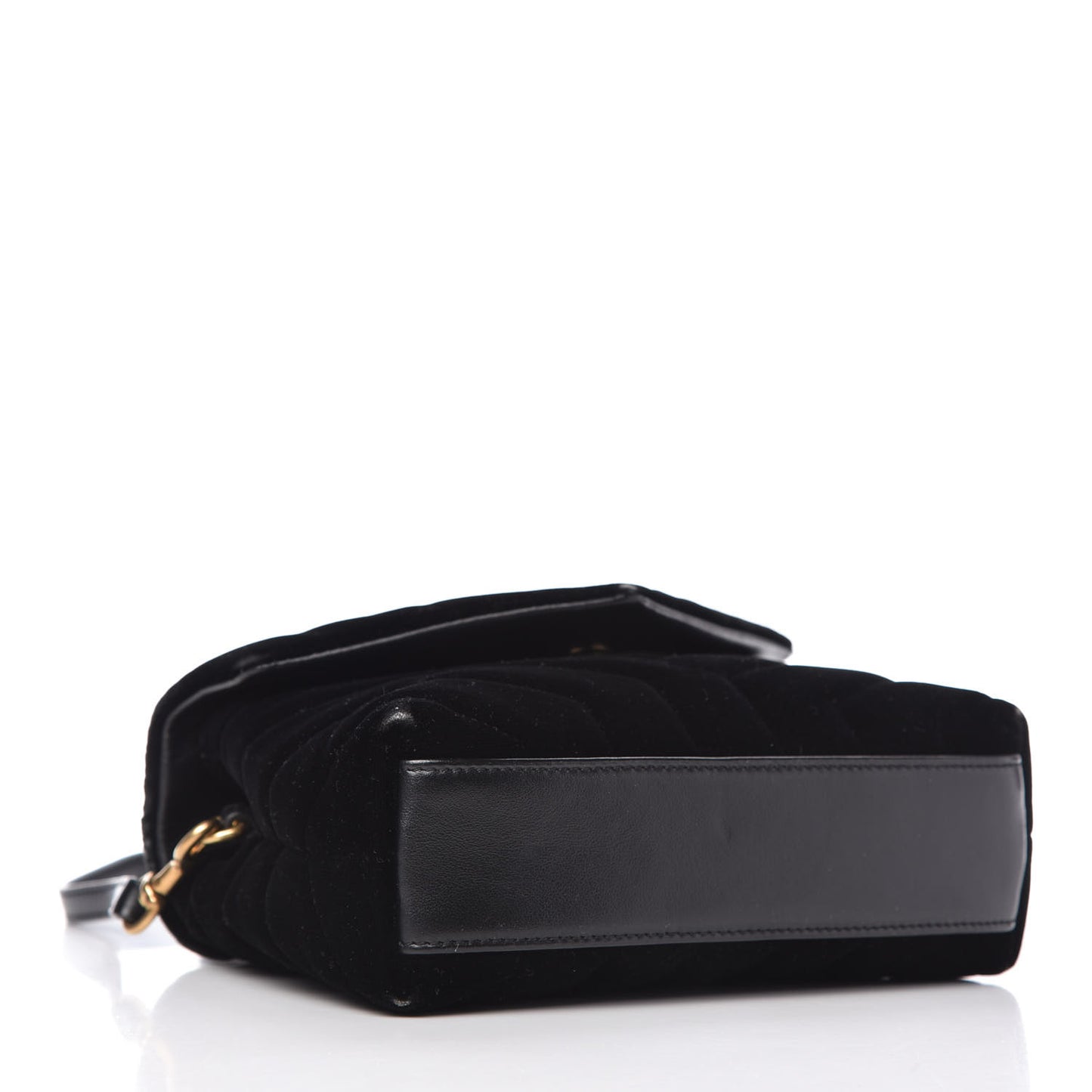 Velvet Y Quilted Monogram Toy Loulou Chain Satchel French Black