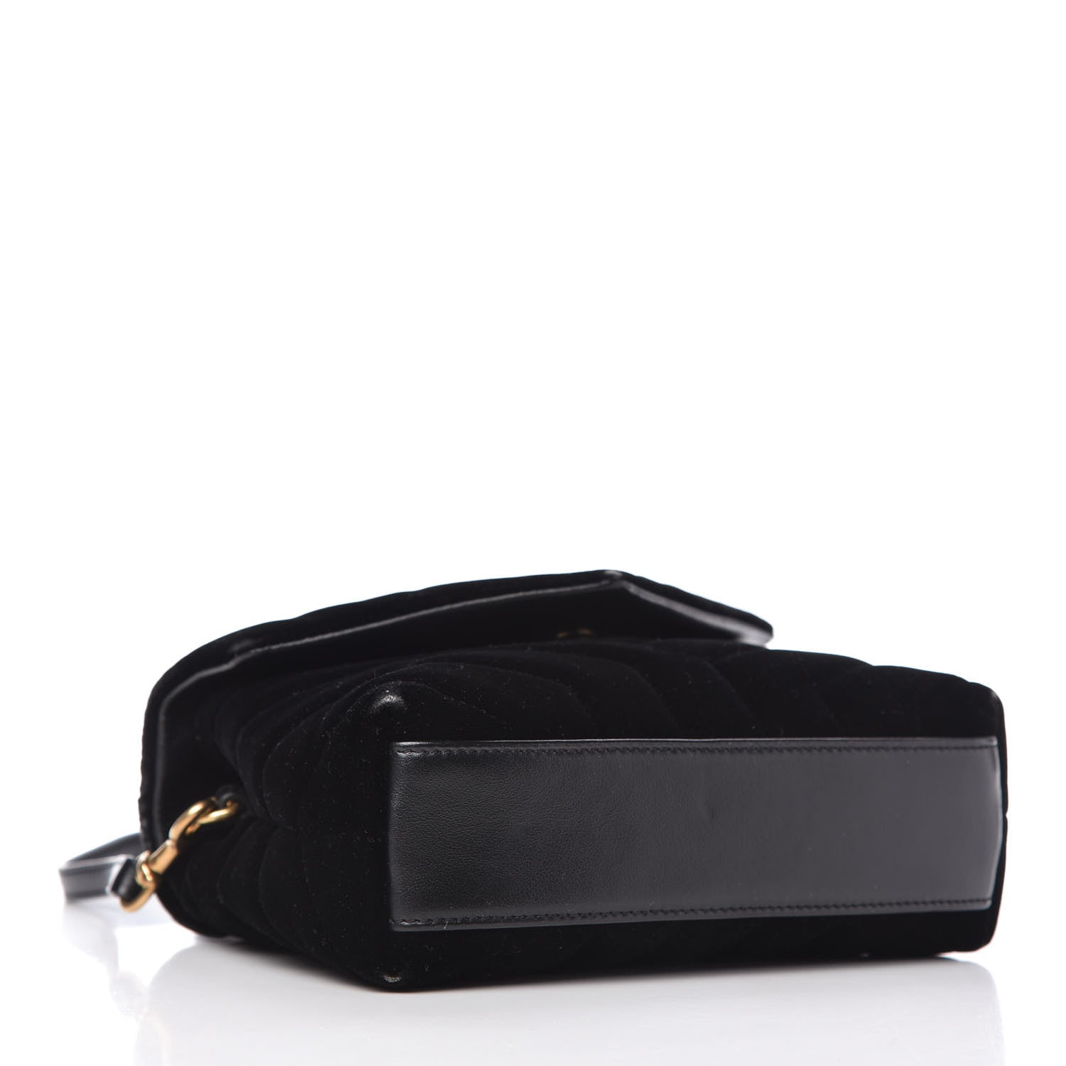 Saint Laurent Velvet Y Quilted Monogram Toy Loulou Chain Satchel French Black 4 of 10