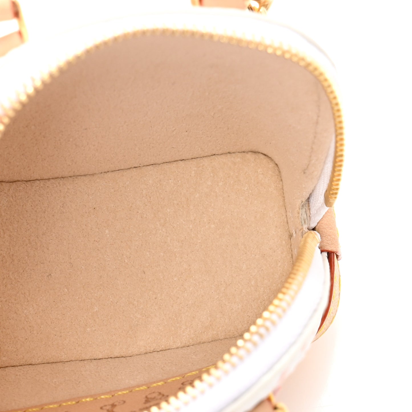 LV x TM Monogram Multicolor Micro Alma Bag Charm White