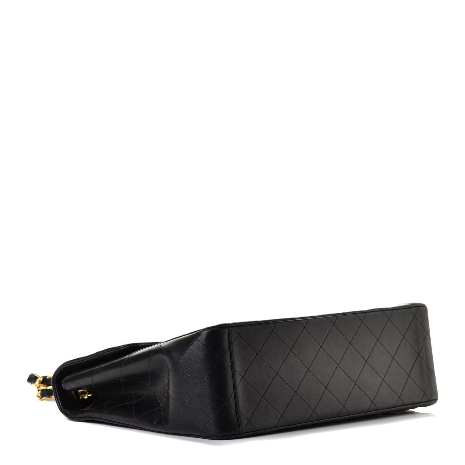 Chanel Lambskin Quilted XL Jumbo Single Flap Black 3 of 5