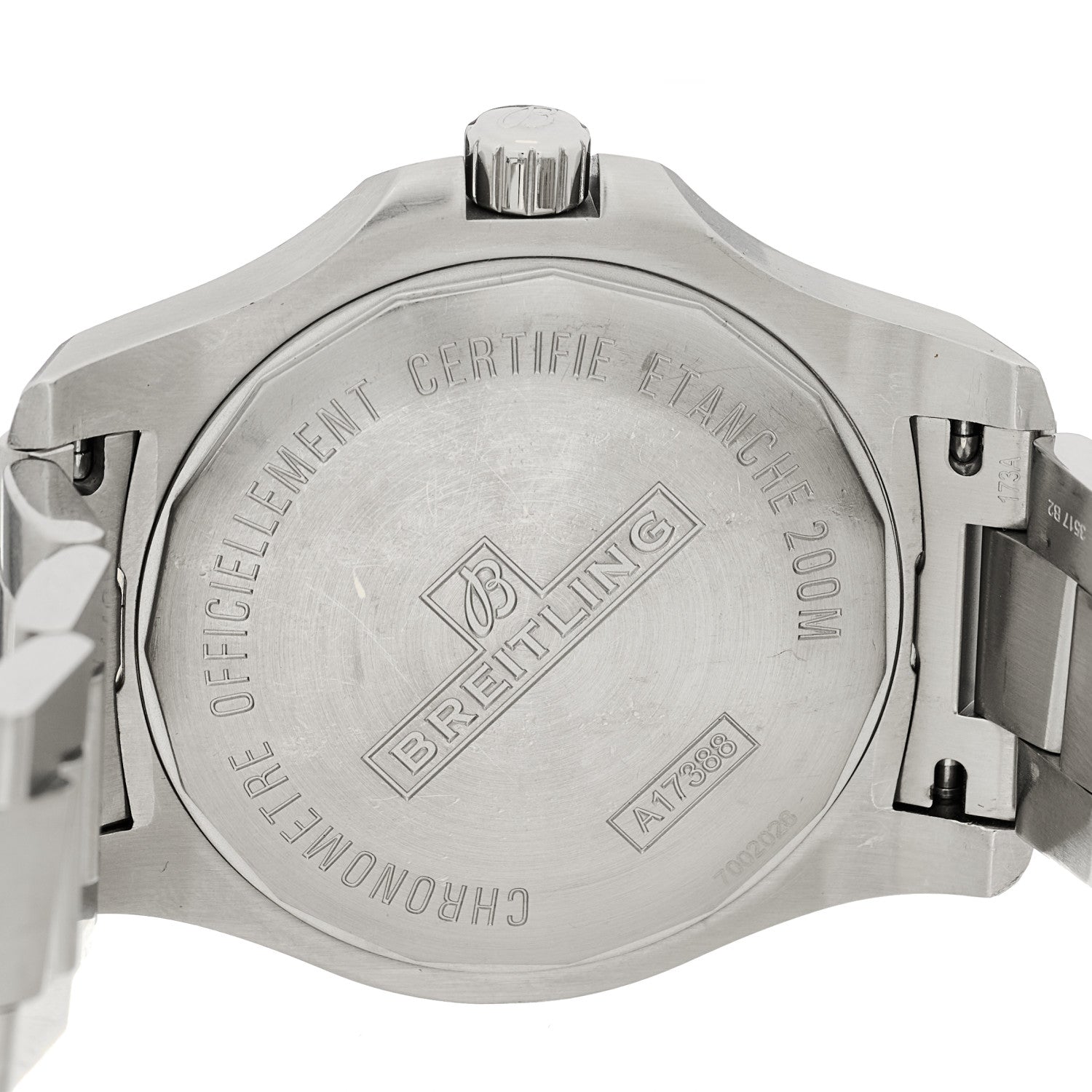 Breitling Stainless Steel 44mm Colt Chronometer Automatic Watch Blue A17388 4 of 5