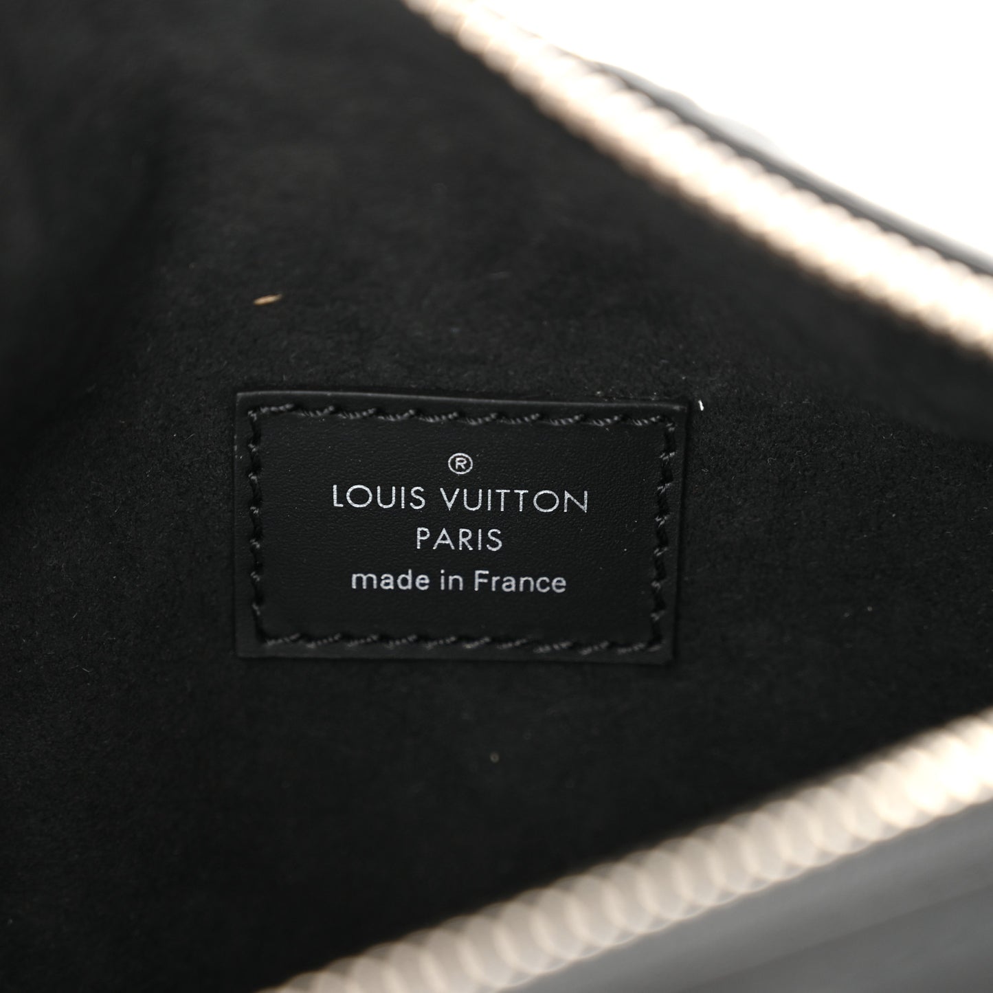 Calfskin Debossed Monogram Side Trunk Black