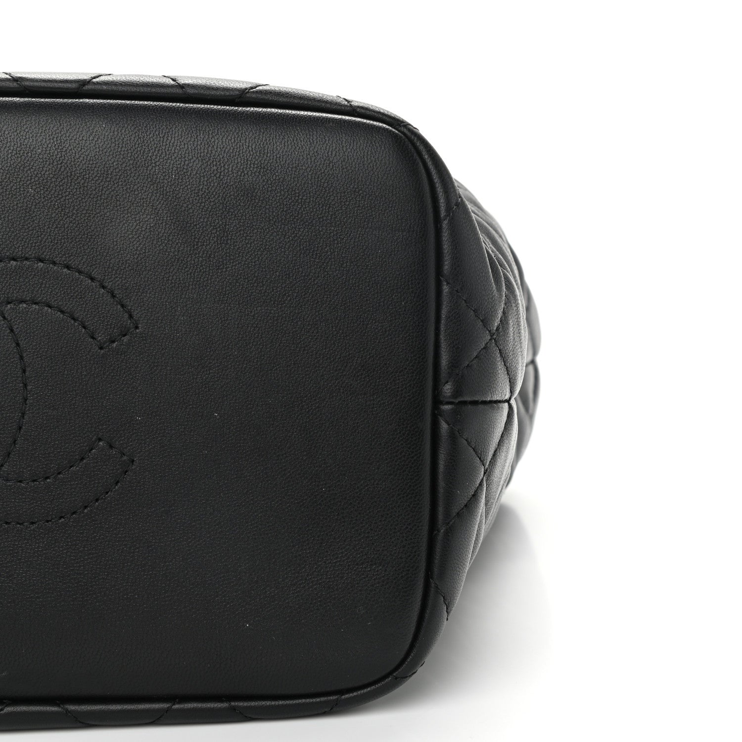 Chanel Lambskin Quilted Large Perfect Meeting Hobo Black 10 of 11