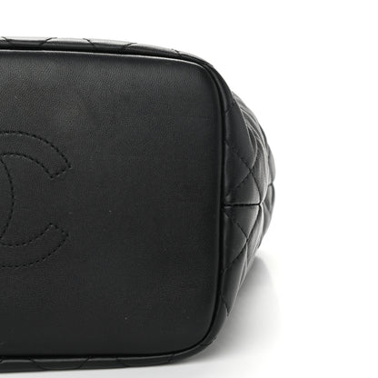 Chanel Lambskin Quilted Large Perfect Meeting Hobo Black 10 of 11