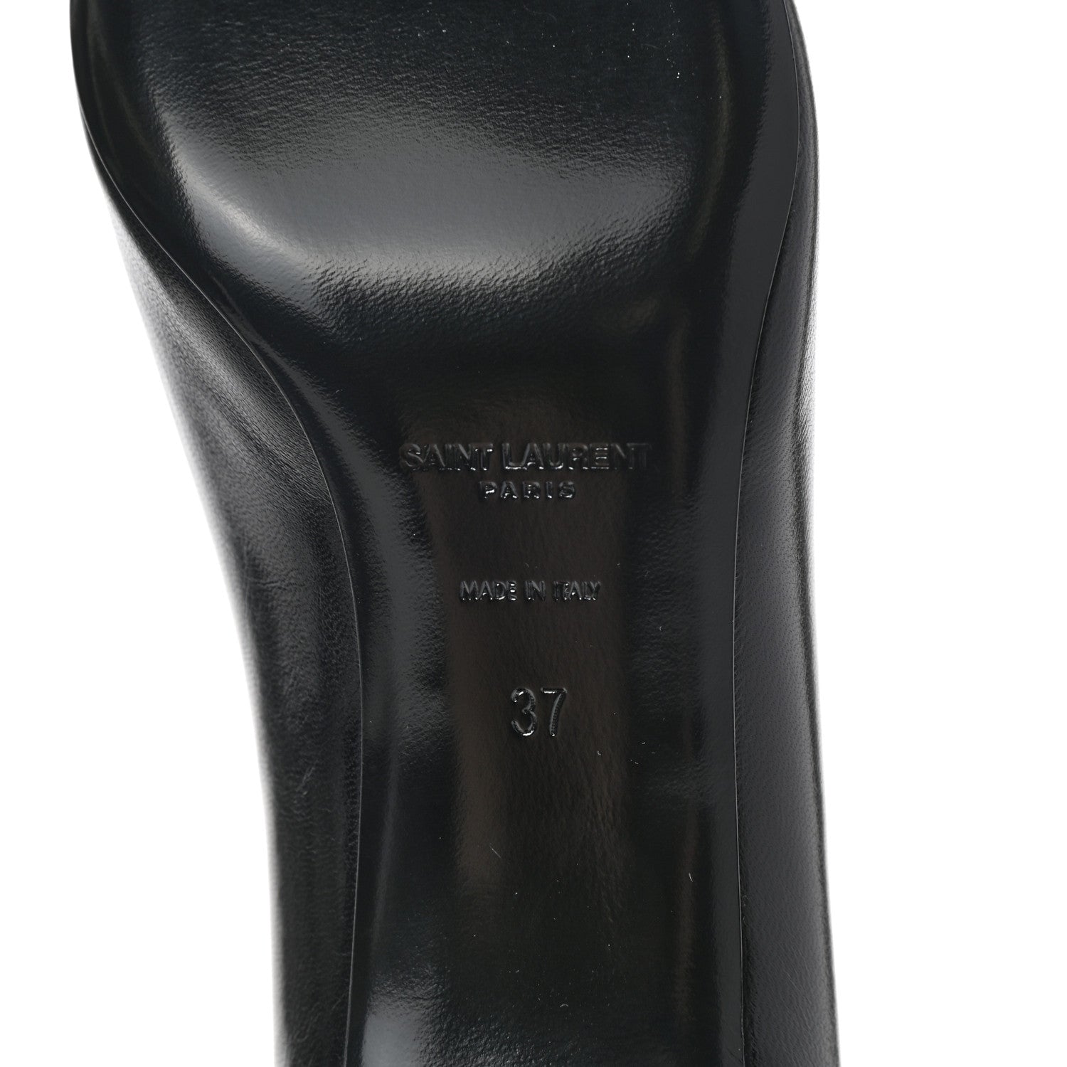 Saint Laurent Calfskin Bow Anais Pumps 36 Black 6 of 9