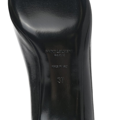 Saint Laurent Calfskin Bow Anais Pumps 36 Black 6 of 9