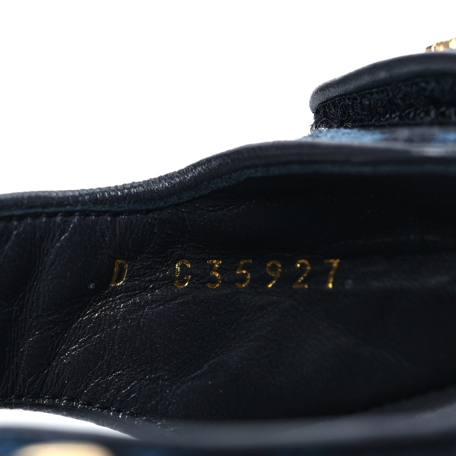 Chanel Denim Velcro Dad Sandals 39 Dark Grey Blue Black 7 of 9
