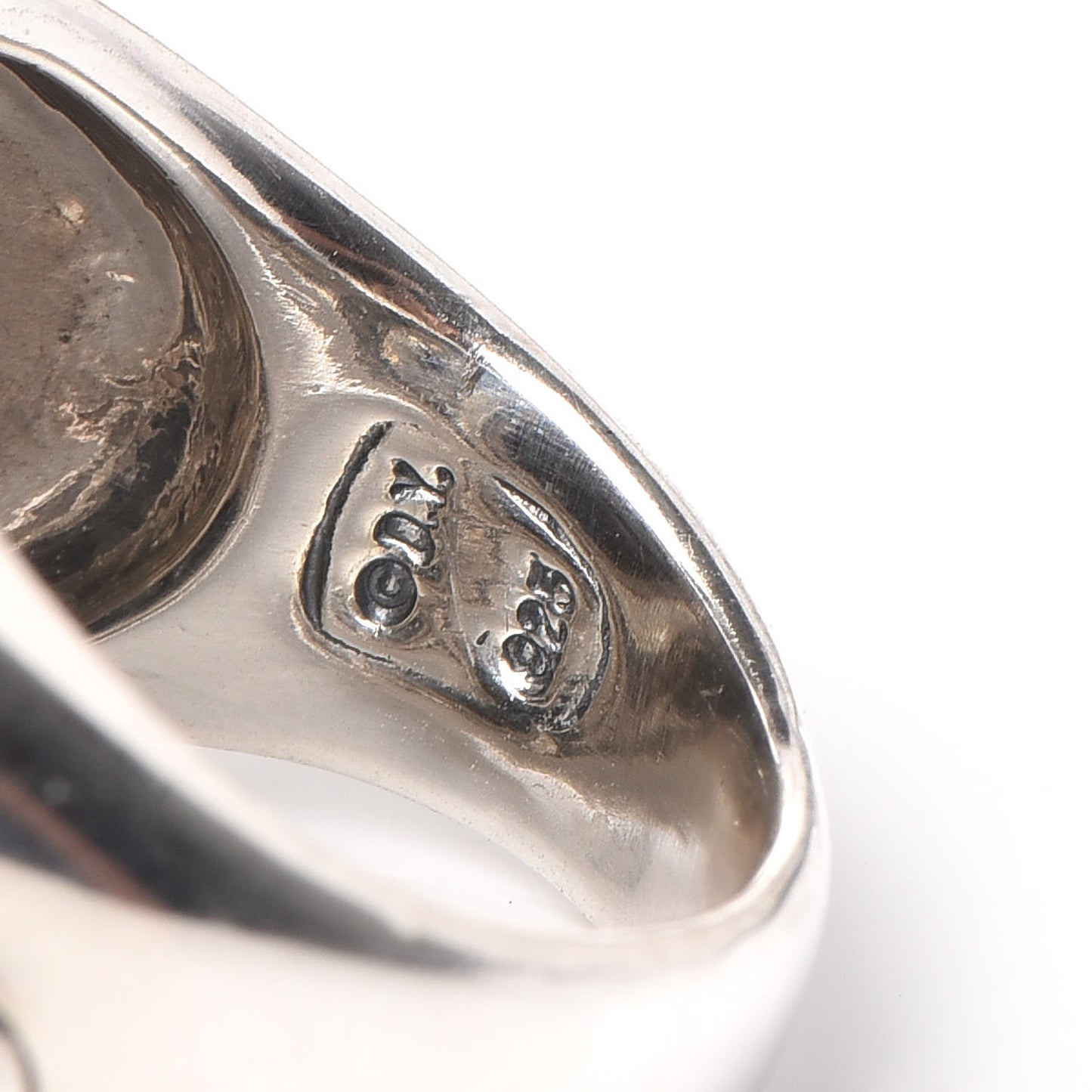 Sterling Silver Diamond Black Onyx 14mm Albion Statement Ring 51 5.75