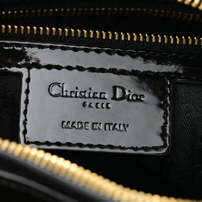 Christian Dior Patent Cannage Large Lady Dior Black 6 of 10