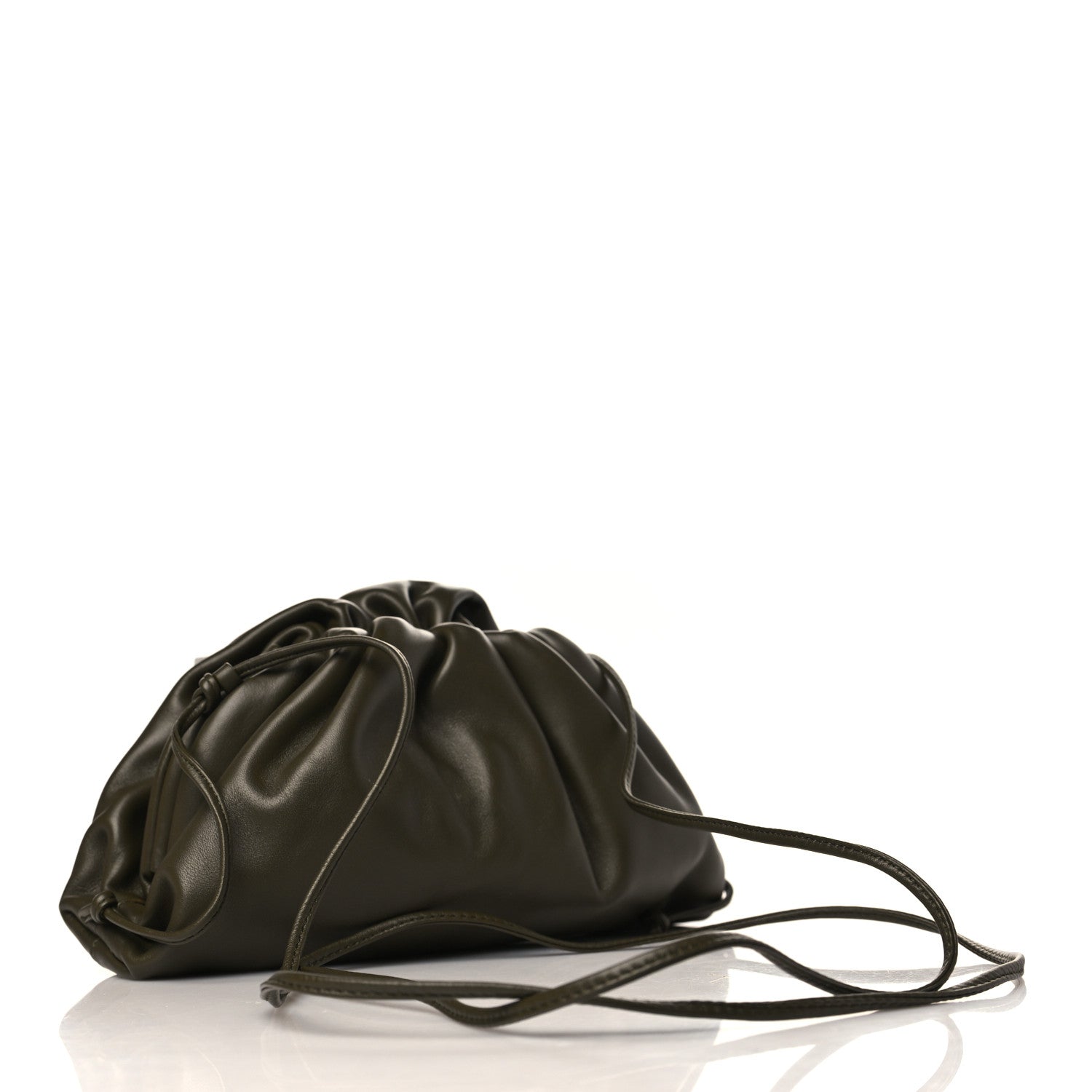 Bottega Veneta Butter Calfskin The Mini Pouch Kaki Fondente 3 of 9