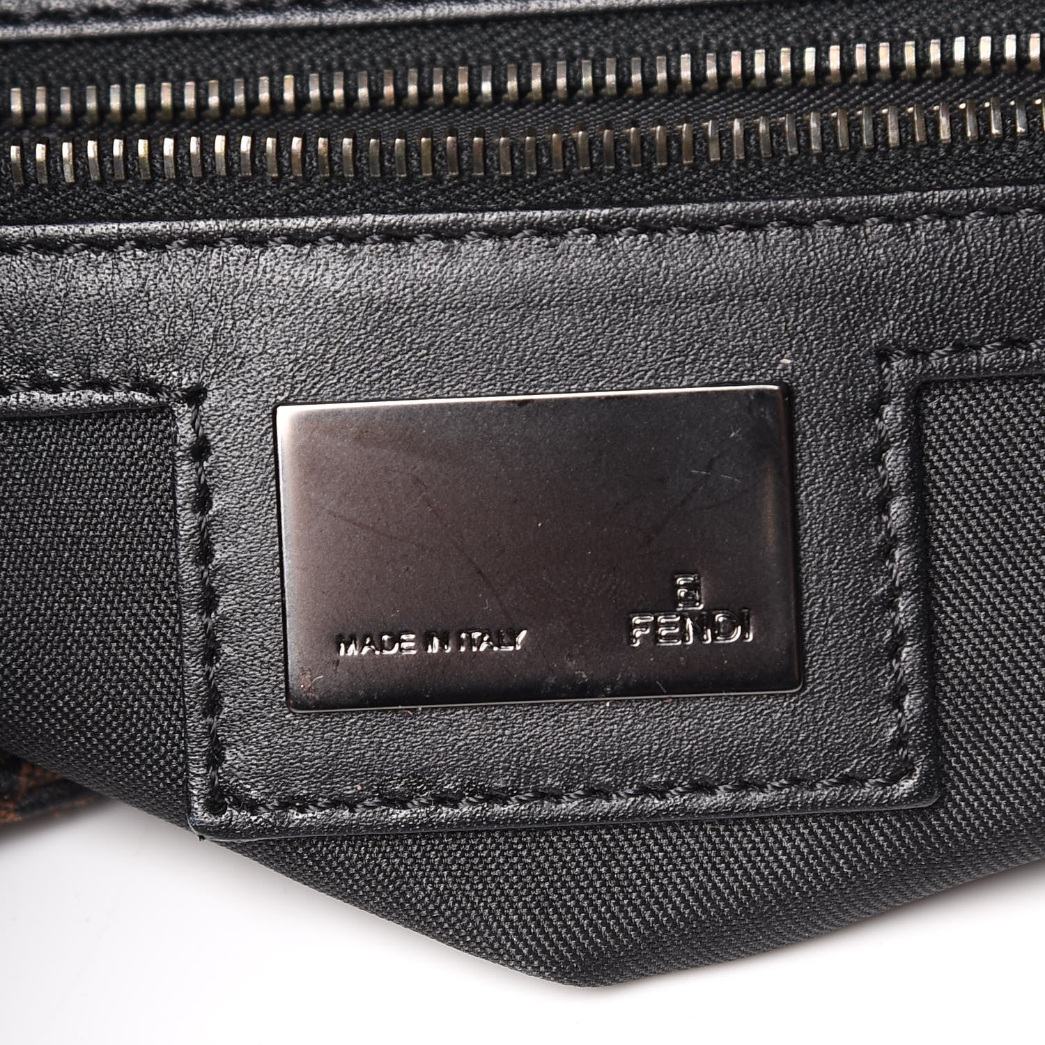 Fendi Zucchino Small Hobo Brown 6 of 7