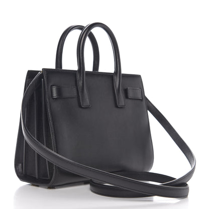 Saint Laurent Calfskin Nano Sac De Jour Black 2 of 10