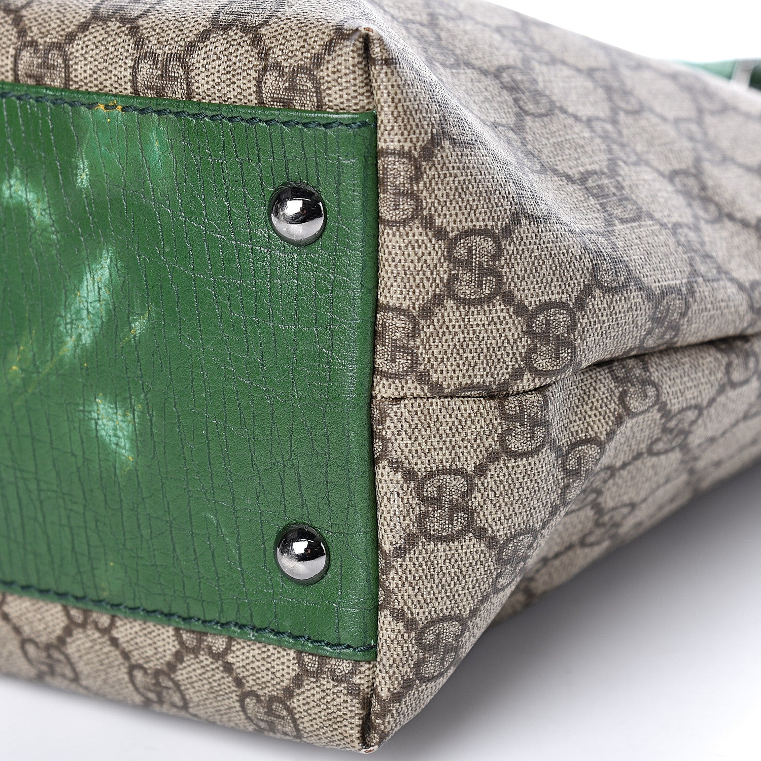 Gucci GG Plus Monogram Small Vertical Tote Green 12 of 14