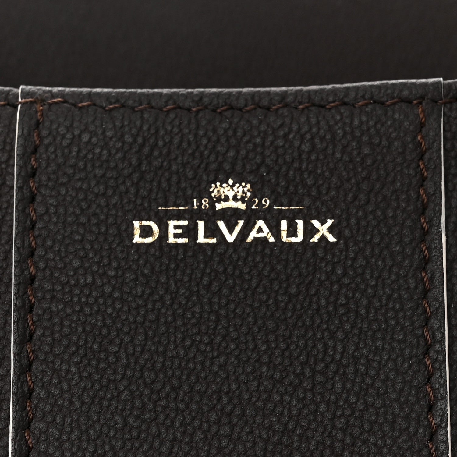 Delvaux Grained Calfskin Bi-Color Brillant Mini Satchel Black 5 of 10