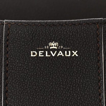 Delvaux Grained Calfskin Bi-Color Brillant Mini Satchel Black 5 of 10
