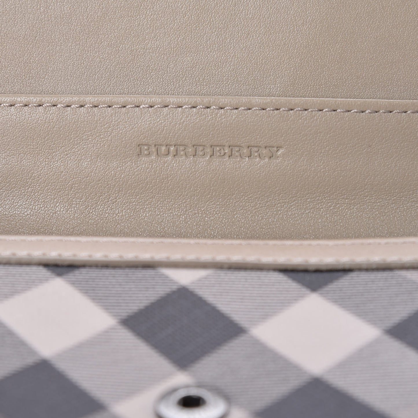 Smoked Check Continental Wallet Trench