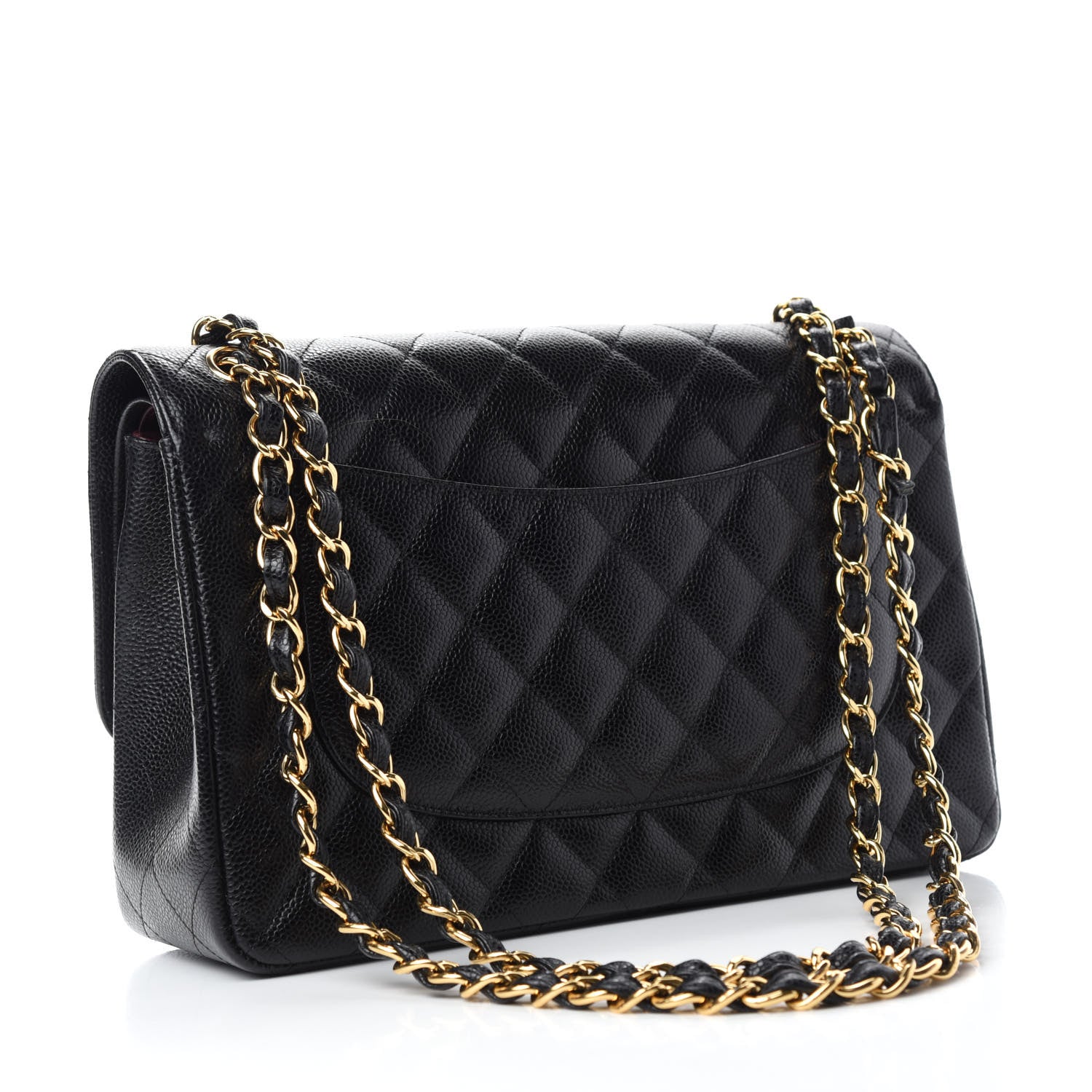 Chanel Caviar Quilted Jumbo Double Flap Black 3 of 11