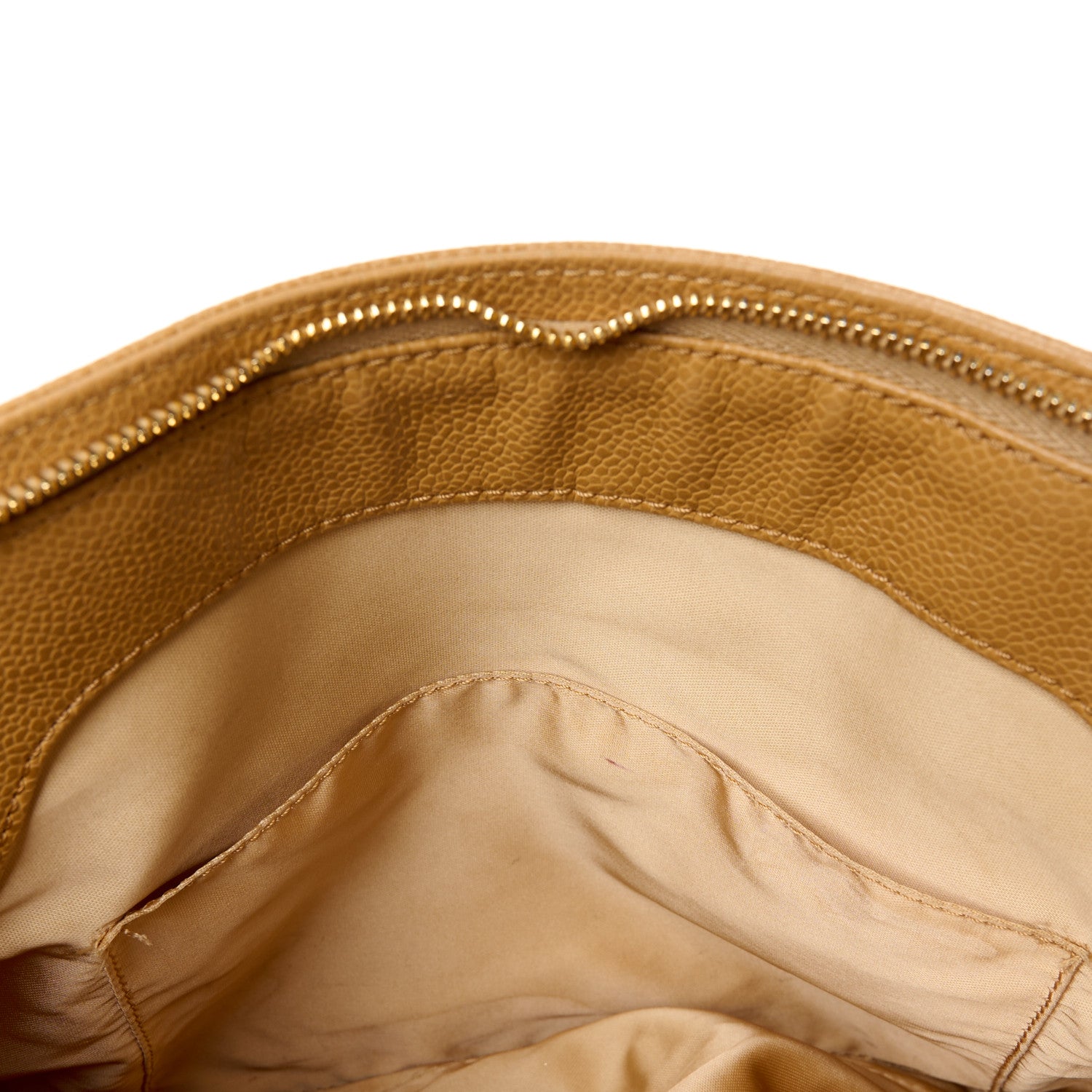 Chanel Caviar Shoulder Bag Beige 13 of 14