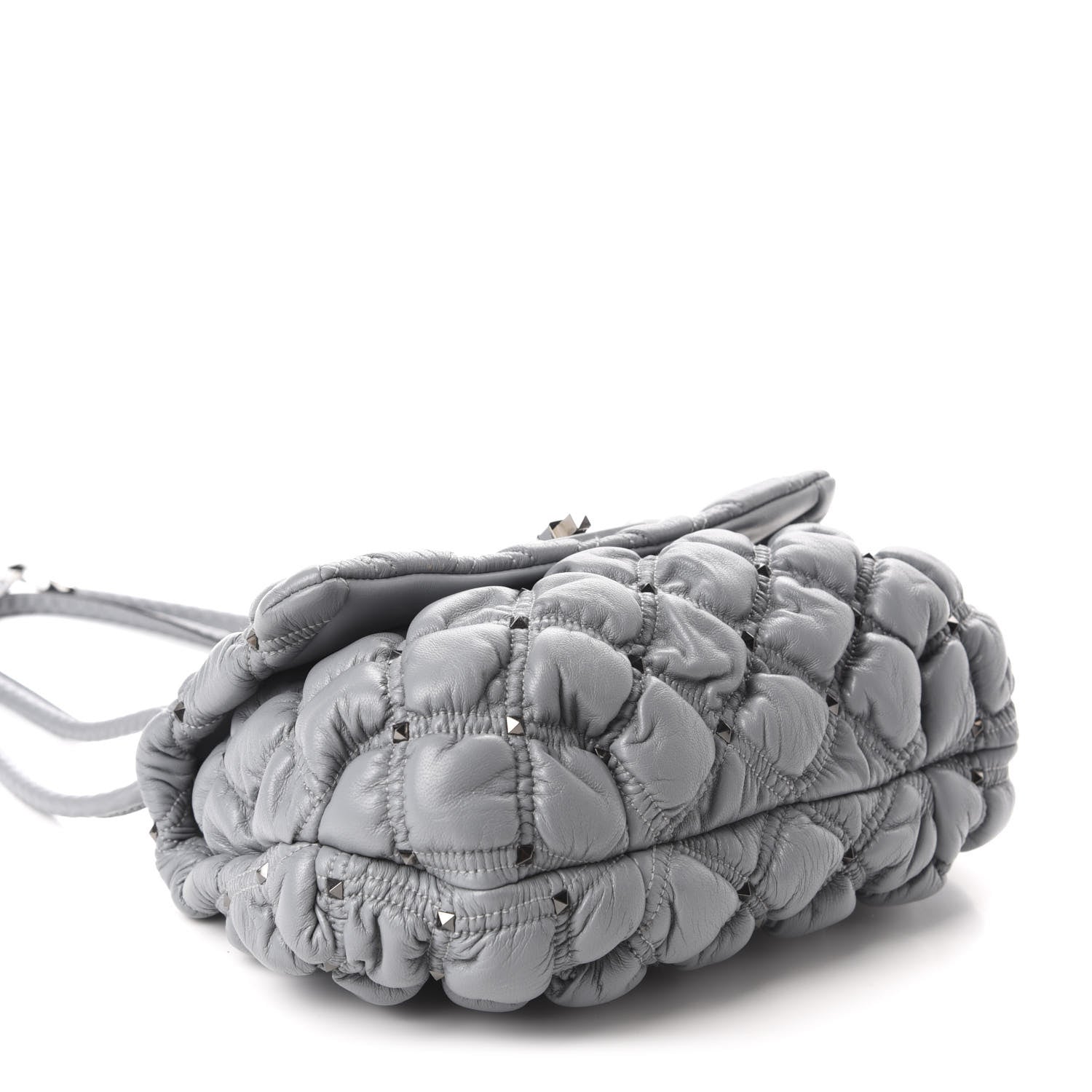 Valentino Garavani Nappa Medium Spikeme Shoulder Bag Nuage 4 of 9
