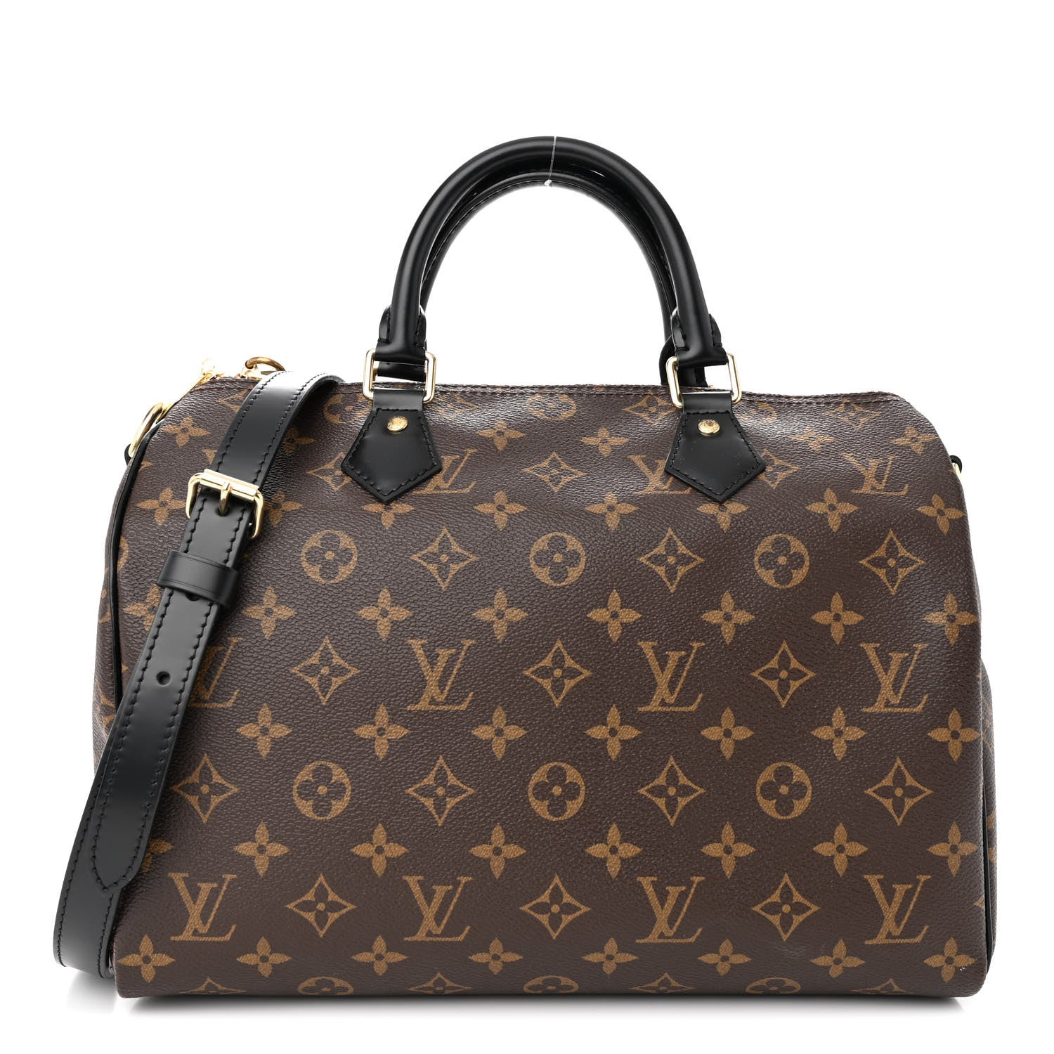 Louis Vuitton Monogram My World Tour Speedy Bandouliere 30 Black 1 of 11