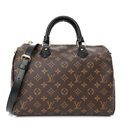 Louis Vuitton Monogram My World Tour Speedy Bandouliere 30 Black 1 of 11