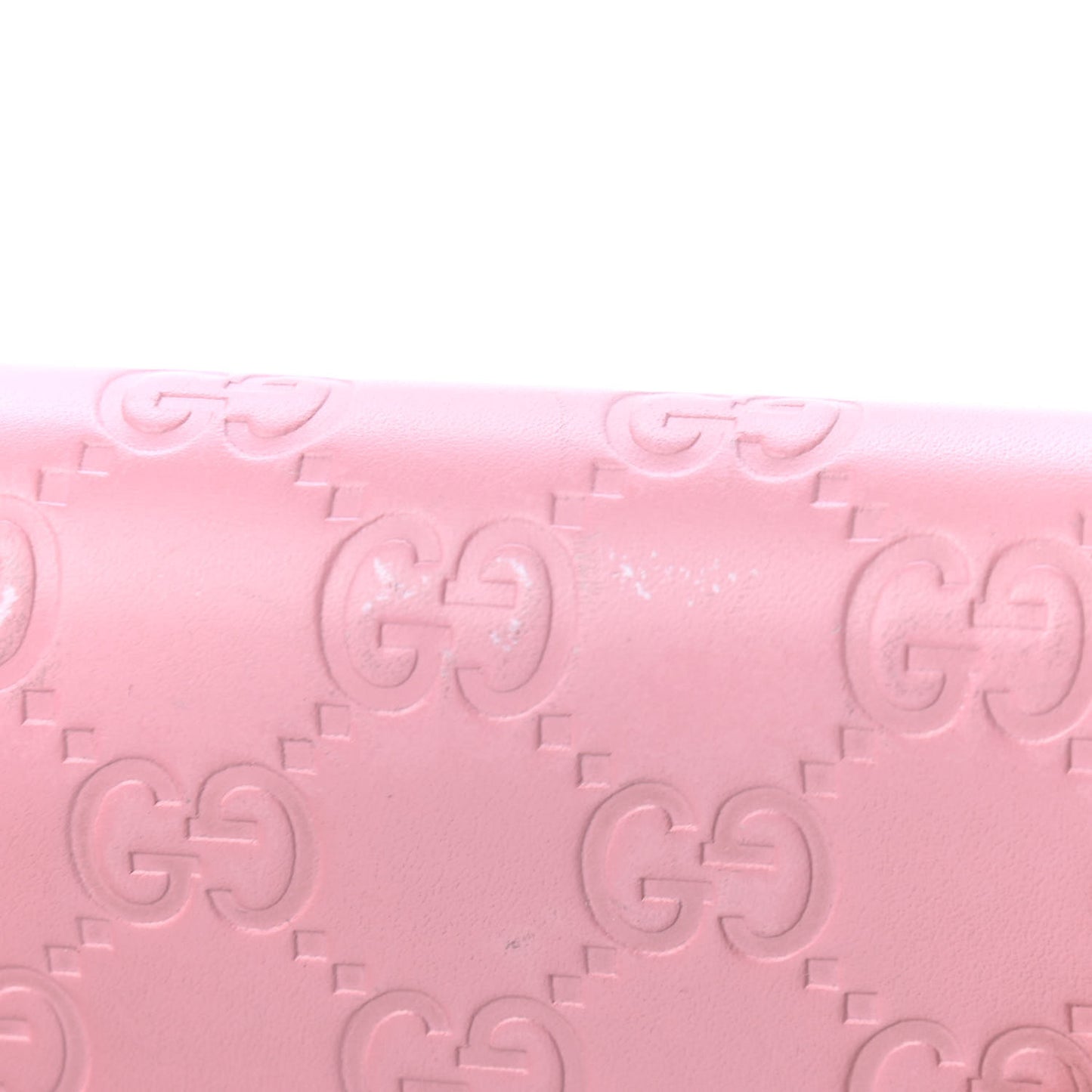 Guccissima Signature Dice Chain Wallet Carmine Rose