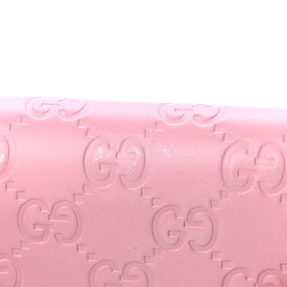 Gucci Guccissima Signature Dice Chain Wallet Carmine Rose 6 of 6