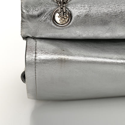Chanel Metallic Aged Calfskin Quilted 2.55 Reissue 227 Flap Silver 15 of 20