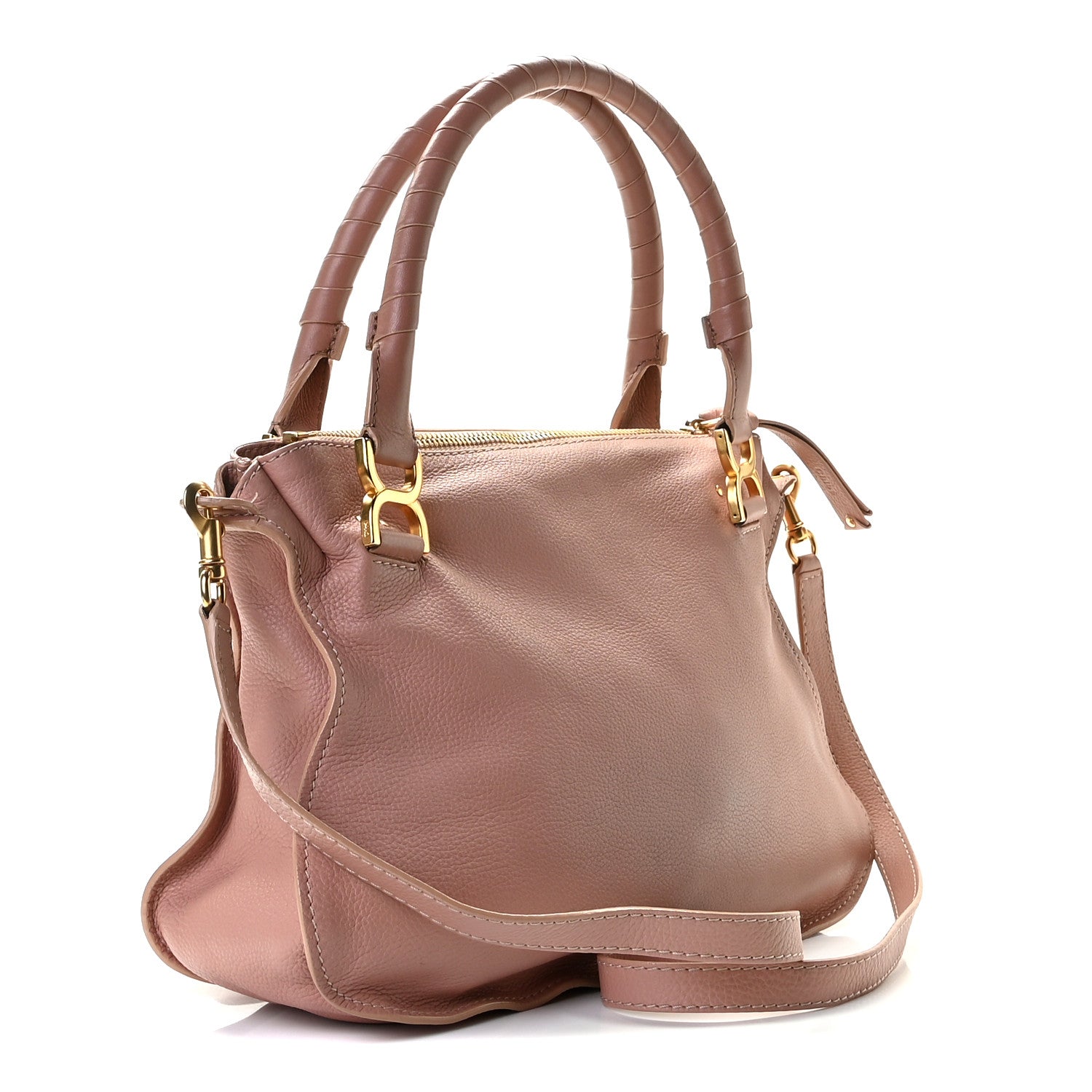 Chloe Calfskin Medium Marcie Satchel Anemone Pink 3 of 11
