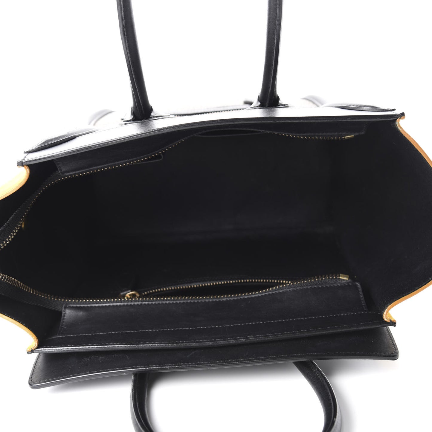 Bullhide Calfskin Nubuck Micro Tri-Color Luggage Amber