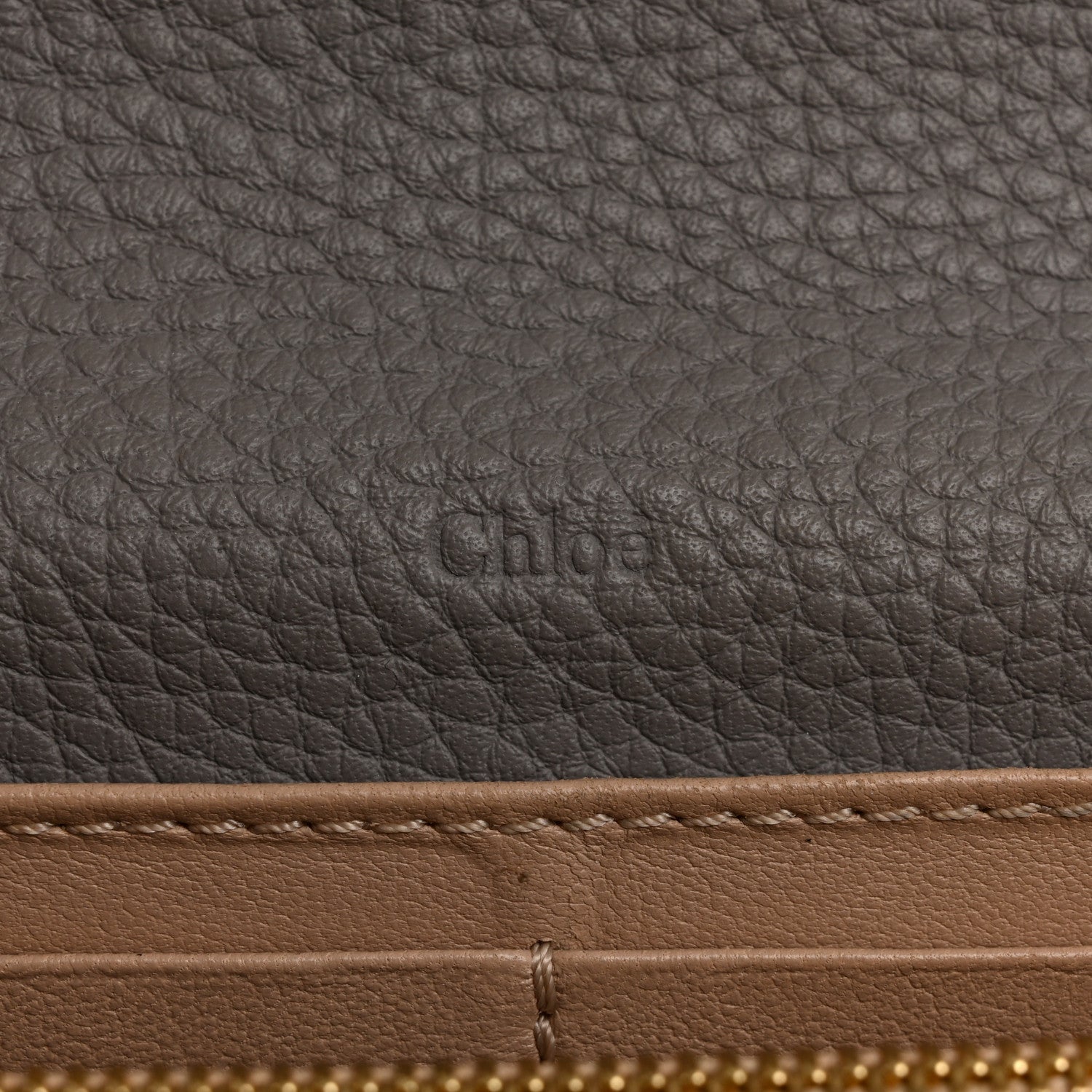 Chloe Calfskin Marcie Continental Flap Wallet Cashmere Grey 6 of 10