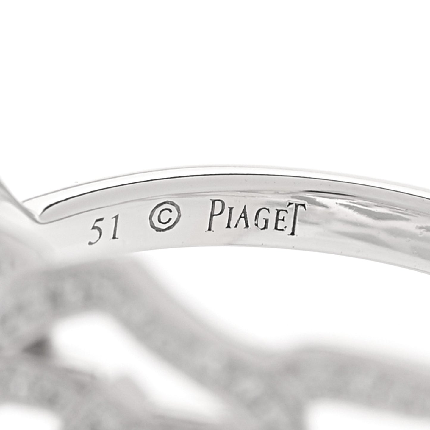 18K White Gold Diamond .55ct Rose Ring 51 5.75
