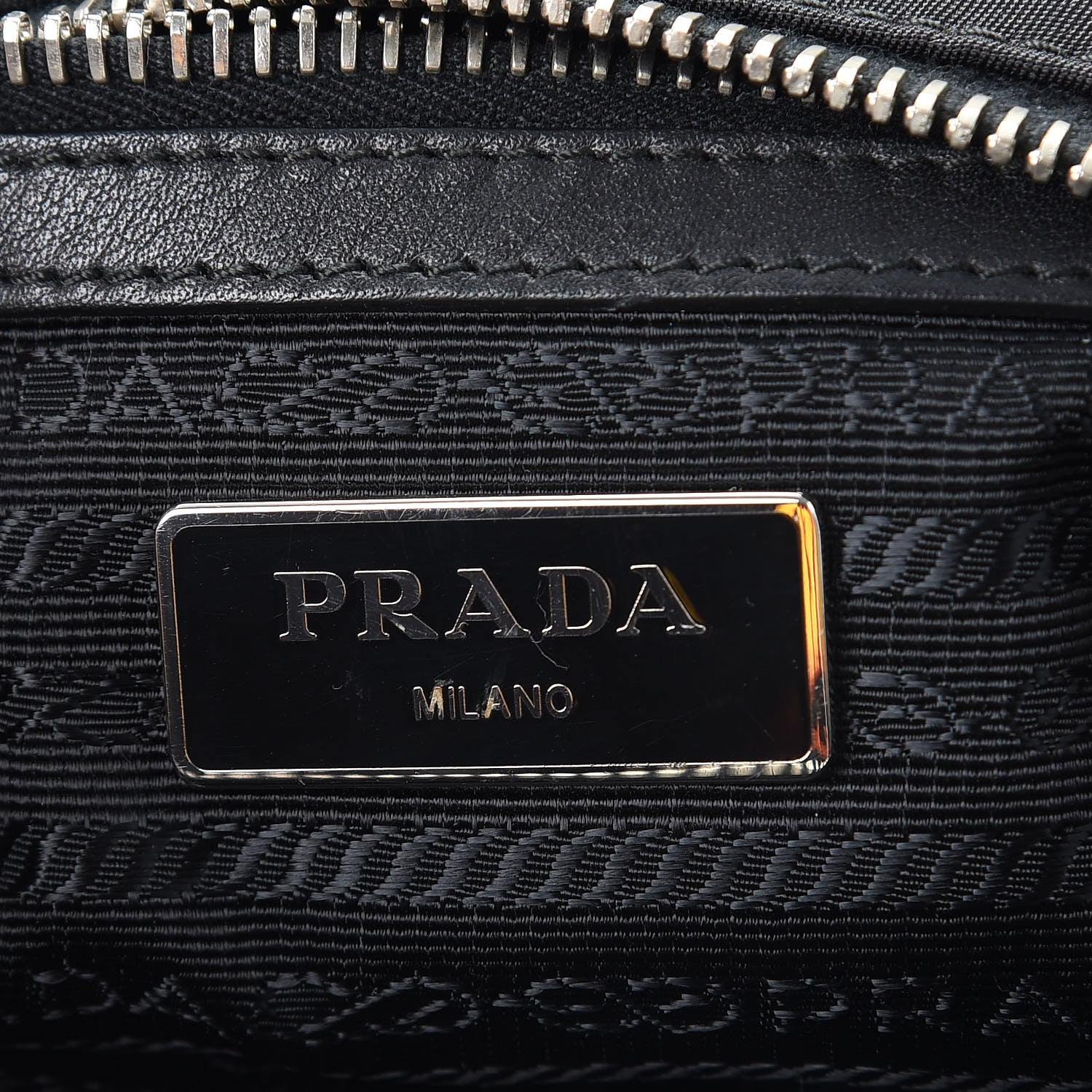 Prada Tessuto Nylon Sacca Shoulder Bag Nero Black 6 of 11