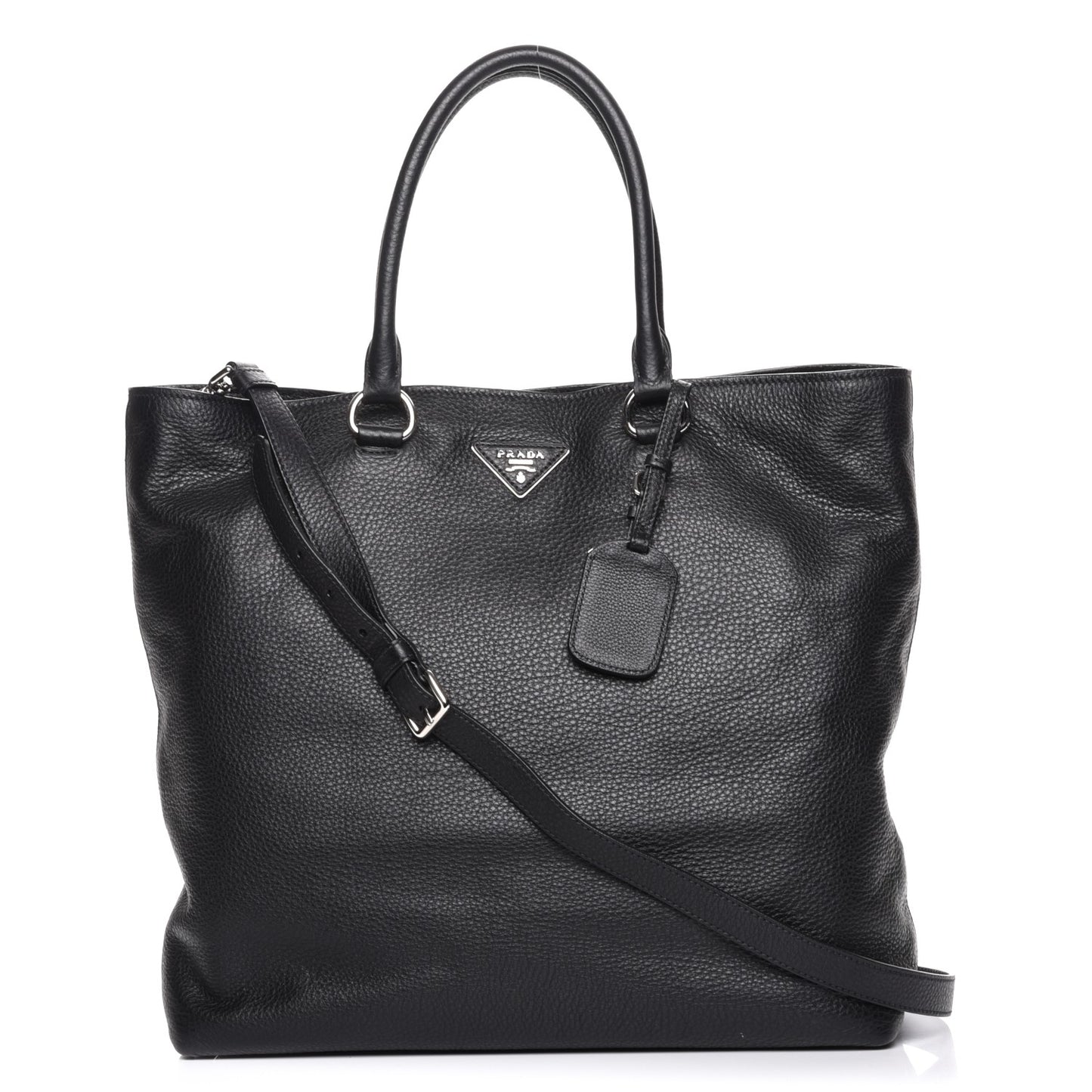 Vitello Daino Tote Nero Black