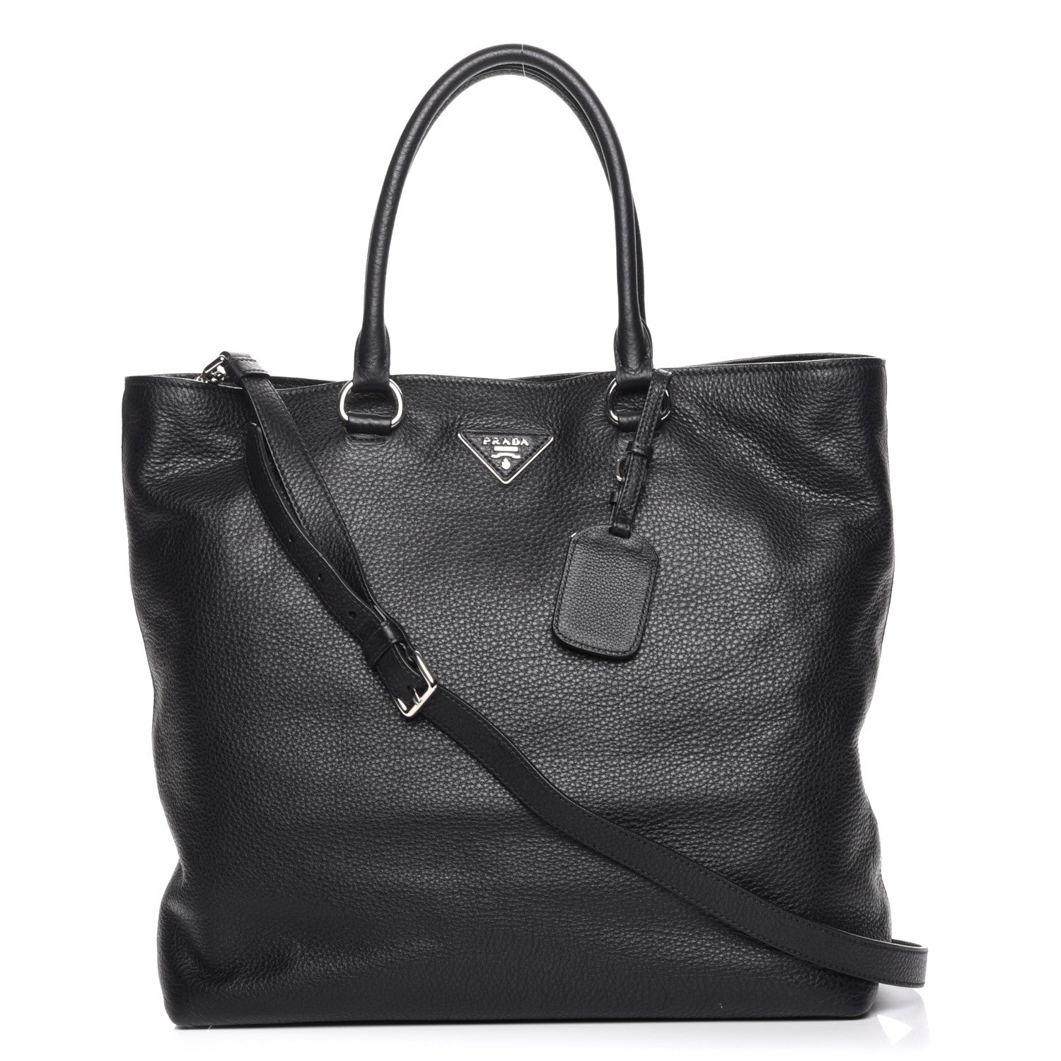 Prada Vitello Daino Tote Nero Black 1 of 10
