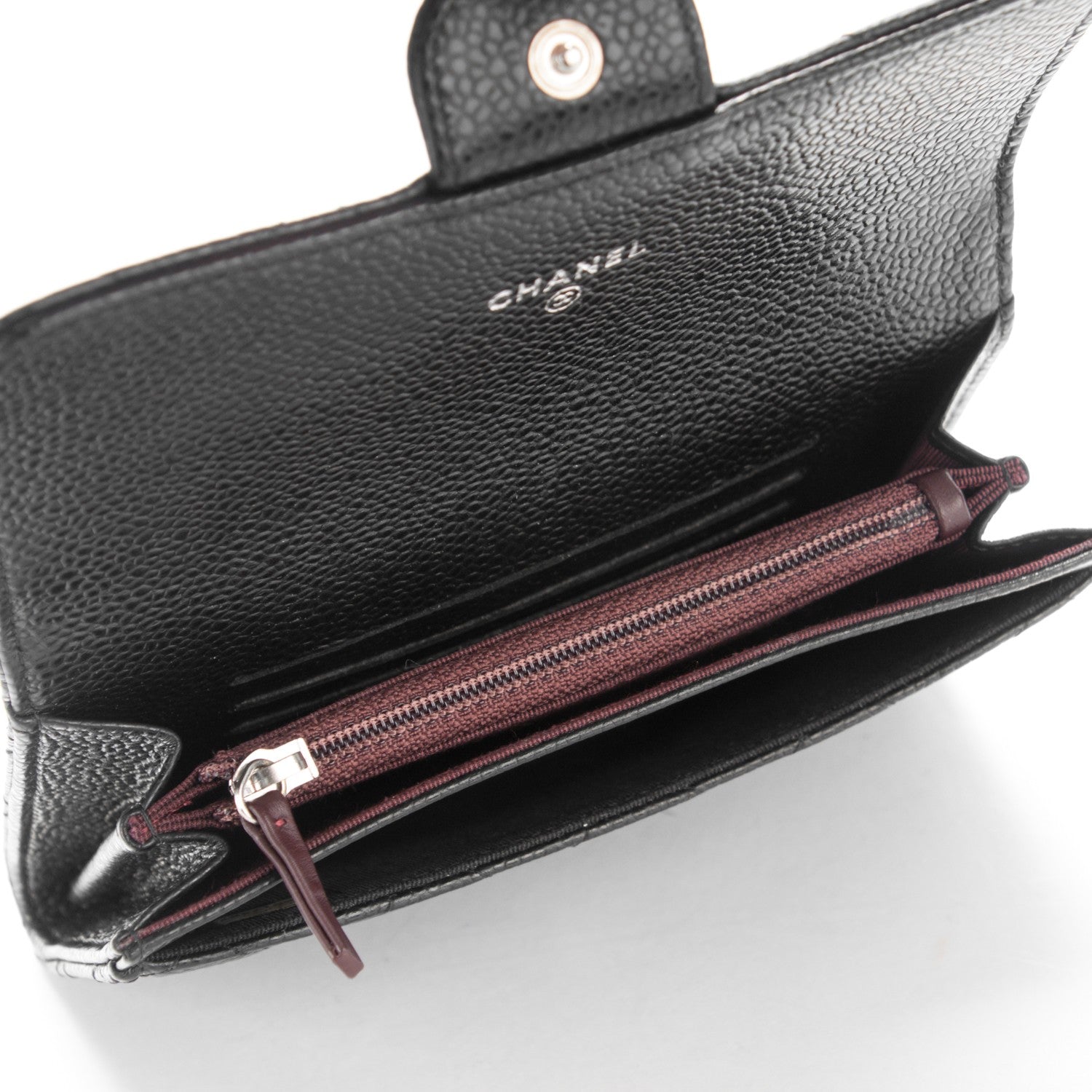 Chanel Caviar Quilted Small Flap Wallet Black 5 of 8