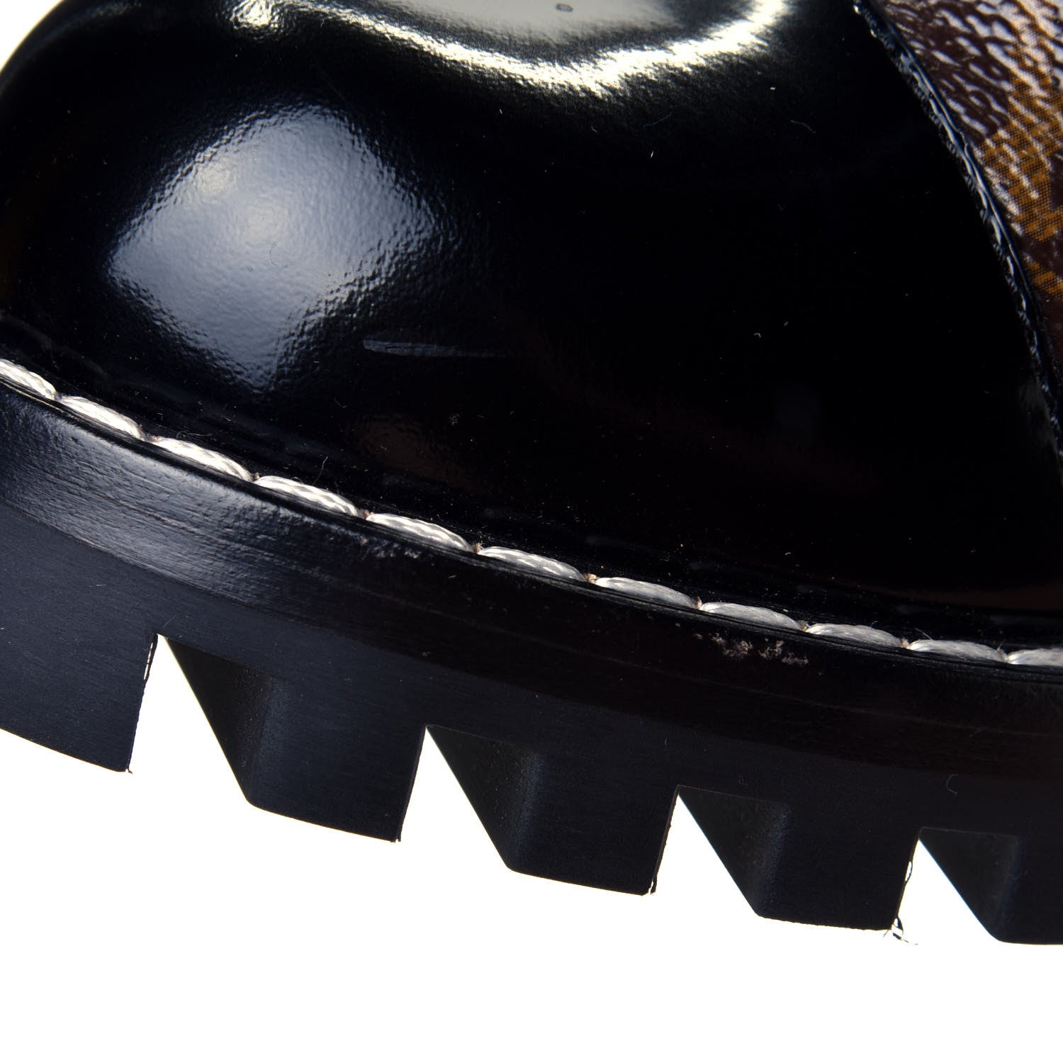 Louis Vuitton Patent Calfskin Monogram Star Trail Ankle Boots 39 Black 8 of 9