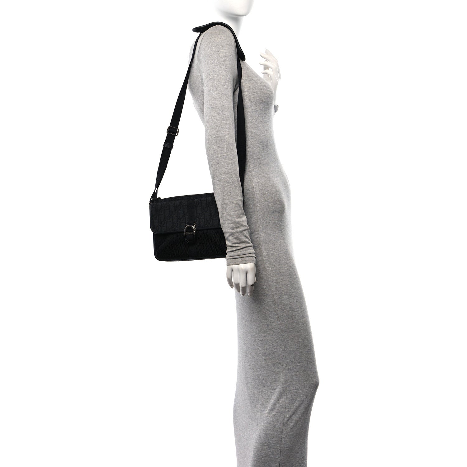 Christian Dior Oblique Jacquard Dior 8 With Strap Black Multicolor 2 of 12