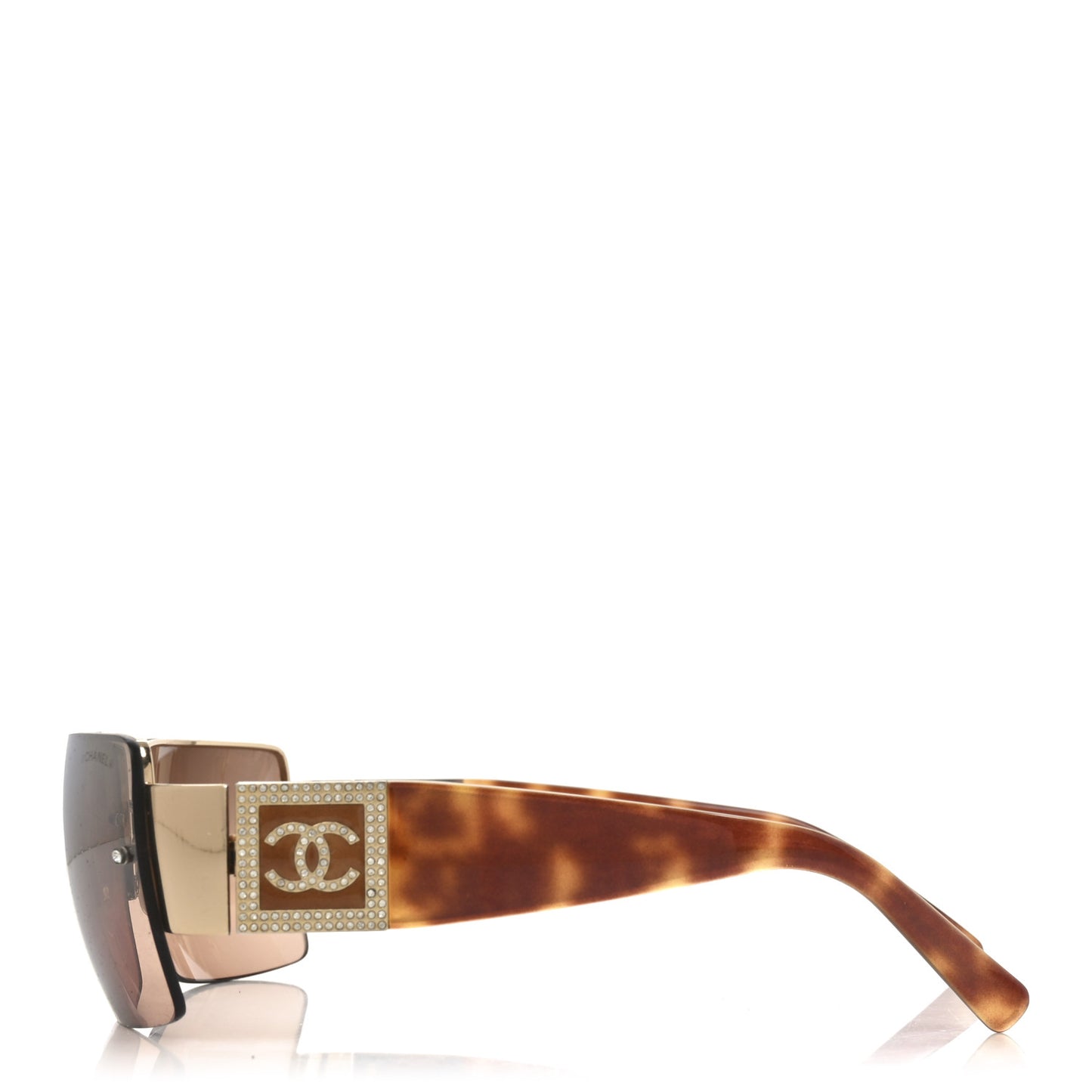 Crystal CC Sunglasses 4095-B Tortoise