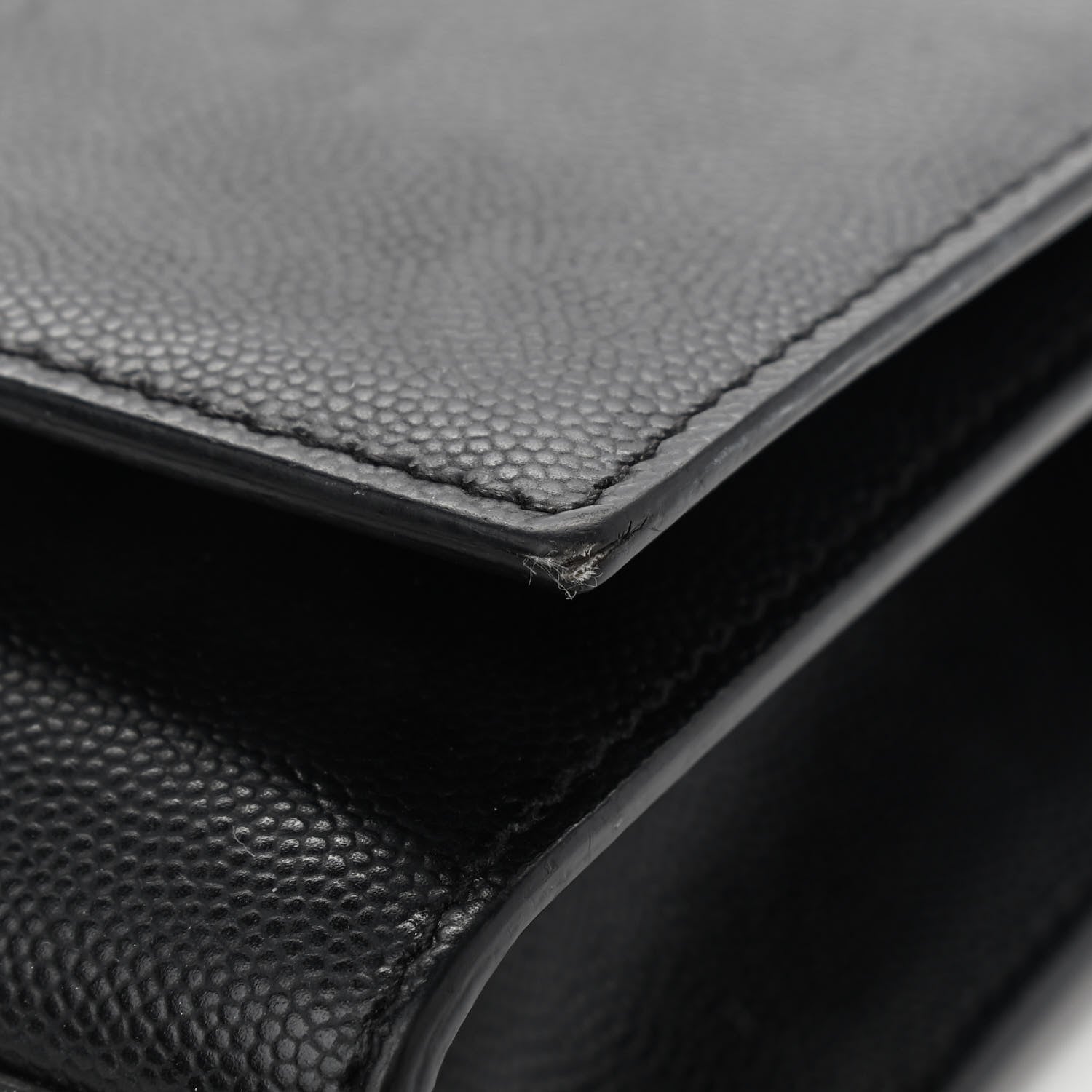 Saint Laurent Grain De Poudre Small Monogram Kate Satchel Black 10 of 11