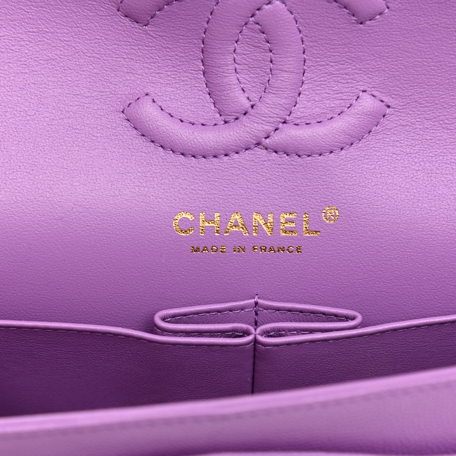 Chanel Caviar Quilted Small Double Flap Purple 6 of 11